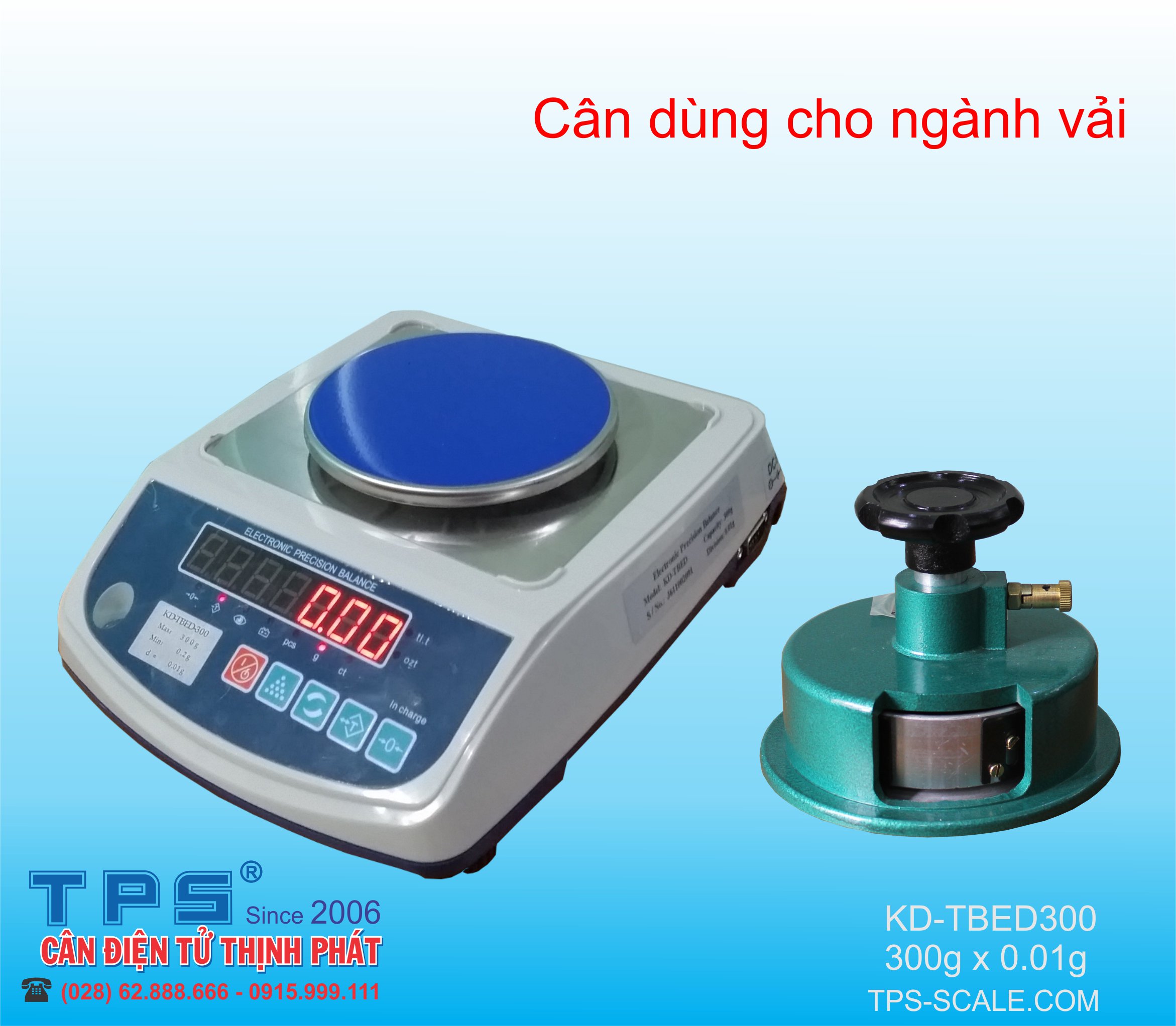 CÂN MẪU VẢI KD-300G